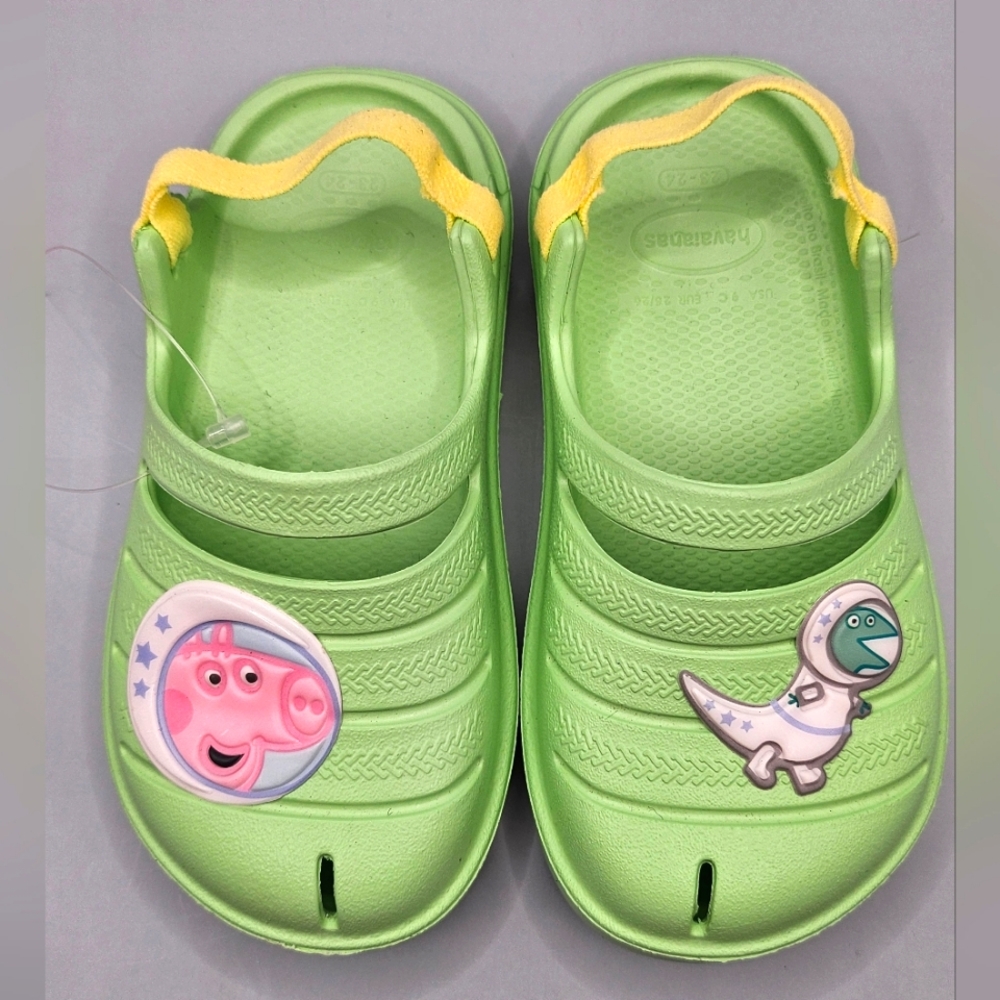 Kids Peppa Pig Havaianas Clogs, Size 9